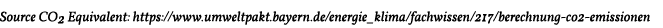 Source CO2 Equivalent: https:  www umweltpakt bayern de energie_klima fachwissen 217 berechnung-co2-emissionen 