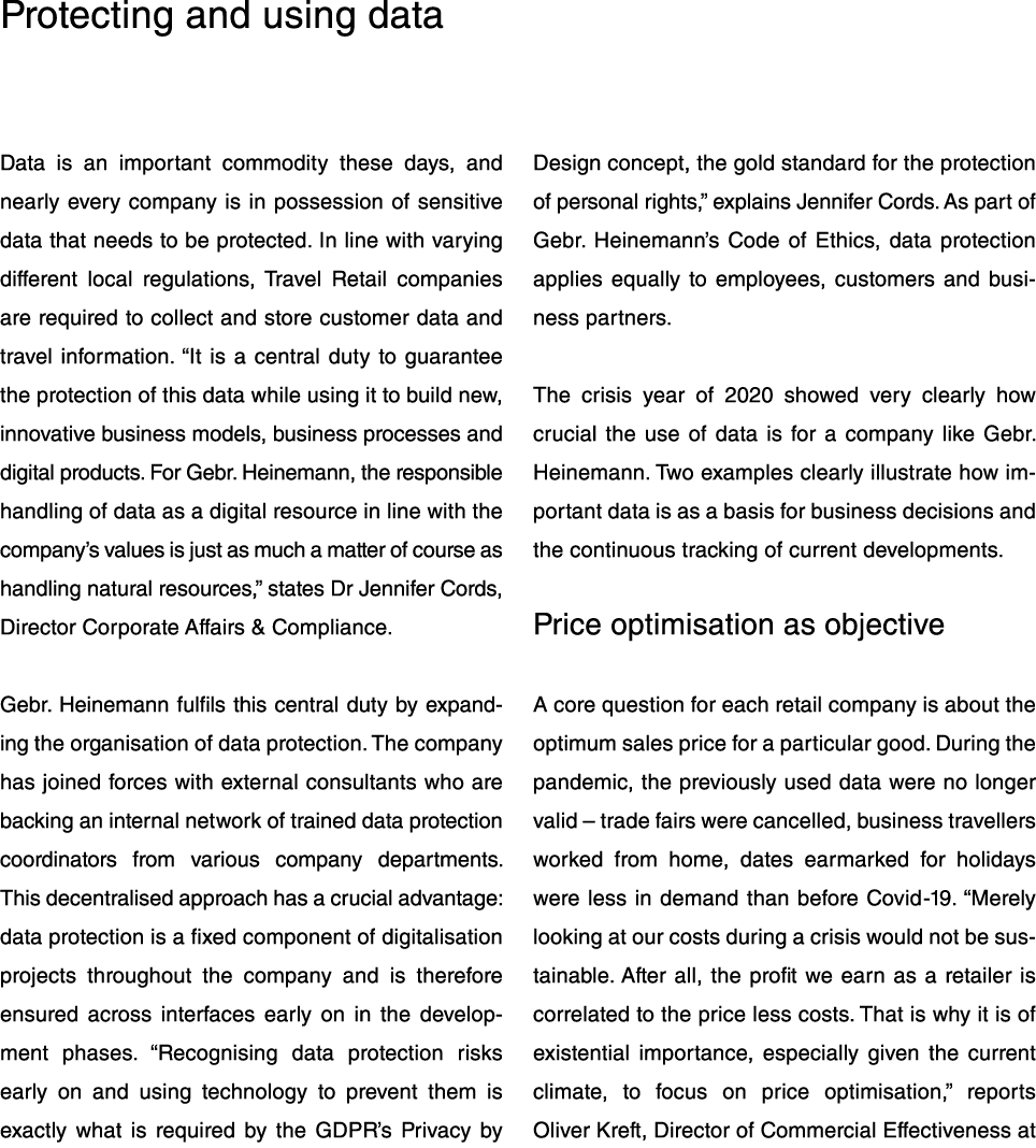 Protecting and using data Data is an important commodity these days, and nearly every company is in possession of sen   