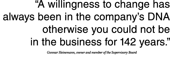  A willingness to change has always been in the company s DNA otherwise you could not be in the business for 142 year   
