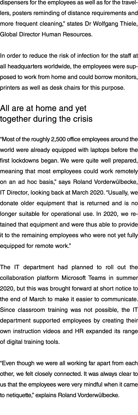 dispensers for the employees as well as for the travellers, posters reminding of distance requirements and more frequ   